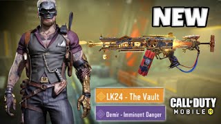 *New* Legendary LK24 The Vault | Epic Character Demir Imminent Danger | Gold Digger Draw COD Mobile