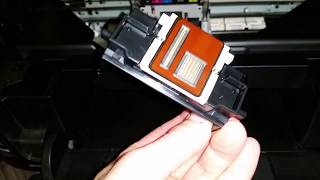 Re-Installing Print Head in Canon PIXMA MG5320 Printer After Cleaning - Replace Ink Cartridges