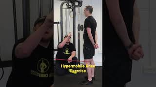 Hypermobile knee exercise: Use a tactile cue. #hypermobility #hypermobilityspectrumdisorder