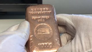 The Next Precious Metal? - Geiger Edelmetalle 1 kg copper bar
