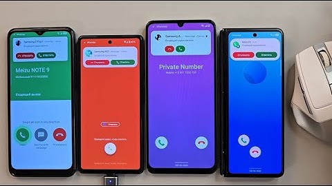 Incoming call TCL 30b Pixel Google 6A Samsung A54 Samsung Galaxy ZFold 3 with mouse control