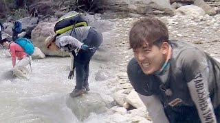 김환, 중심 못 잡고 앞으로 꽈당 ‘아픔보다 큰 민망함’ @김병만의 정글의 법칙 242회 20161202