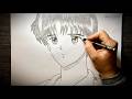 Lineart Ginta Suou (Marmalade Boy) | Hand Drawn Graphite Art: Mastering Shading