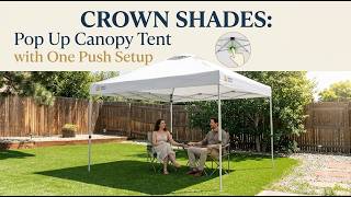 CROWN SHADES Pop Up Canopy Tent with One Push Setup - Review screenshot 4