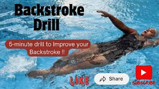 Quick Learn - Backstroke one arm drill | Master Techniques | #swimming #youtube #video #backstroke 