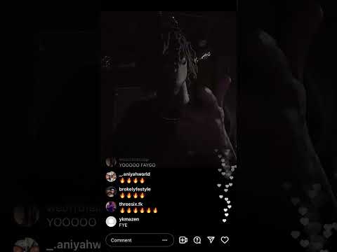 SoFaygo full snippet (Beautiful Rockstar) on IG live (12/29/21)