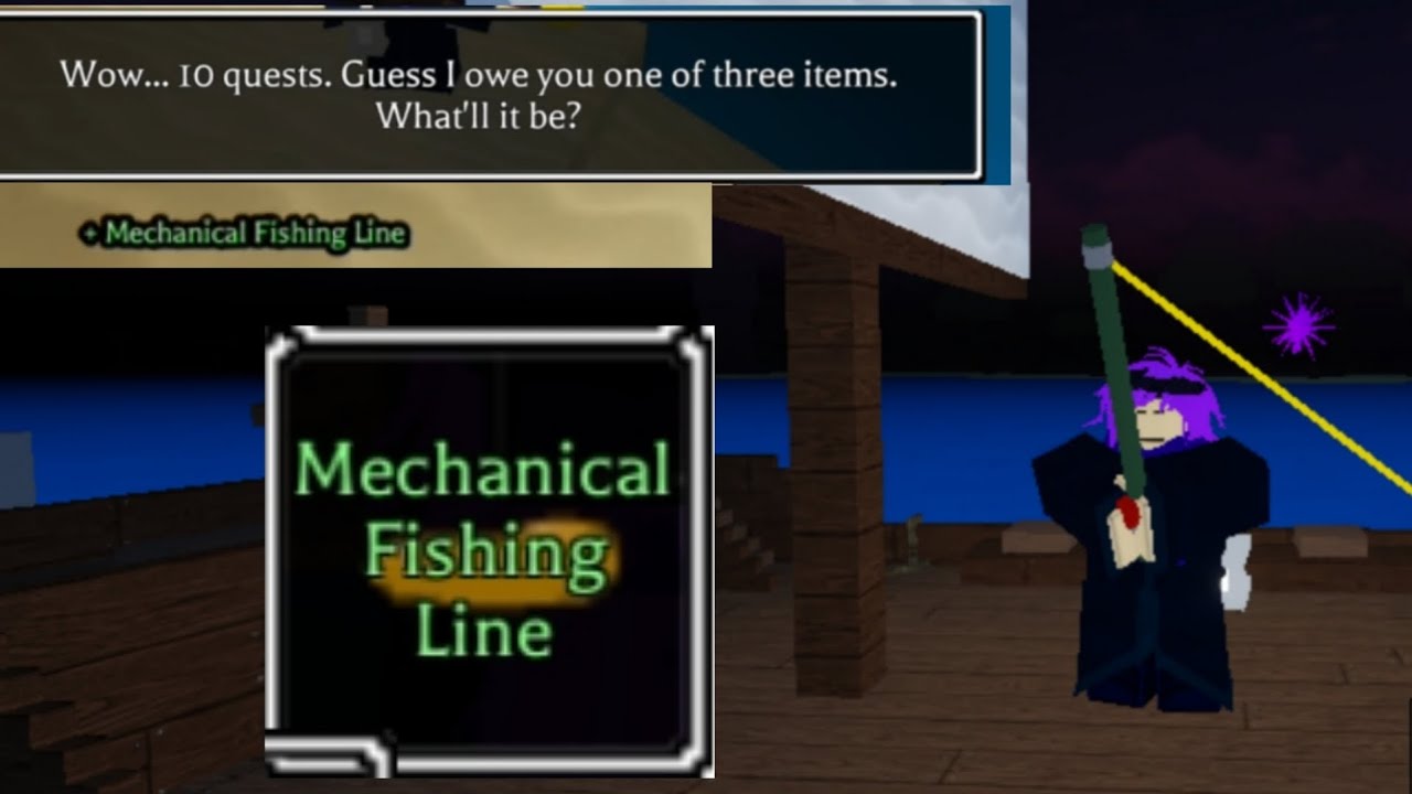 how to get mechanical fishing line pilgrammed raindrops