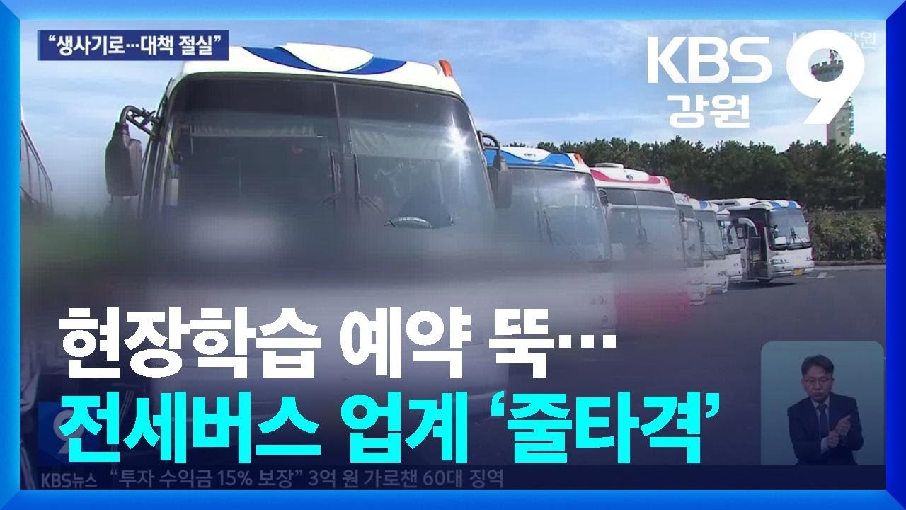 현장학습 예약 뚝…전세버스 업계 ‘줄타격’ / KBS  2025.03.29.