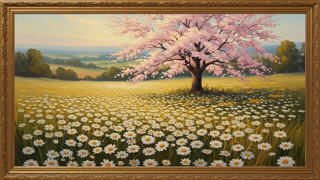 Elegant Spring Blossom Artwork | Calm Two-Hour Art Display