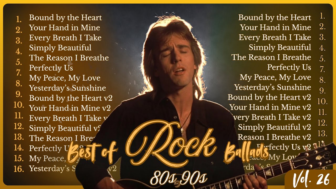 Greatest Hits Romantic Love Songs 💝 - Soft Rock Ballads 80's 90's Playlist Vol. 26 🎙️