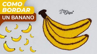 Cómo Bordar un Banano | Banana Embroidery Design