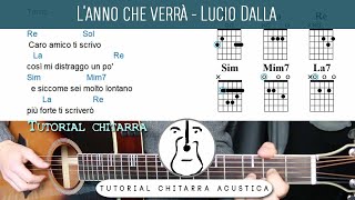 L'anno che verrà (Lucio Dalla) - Tutorial Chitarra Accordi