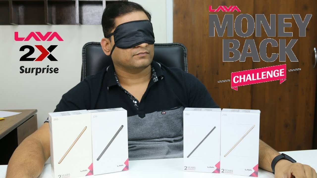 My First Ever Blindfold Unboxing | Lava Z Series | Money Back Challenge