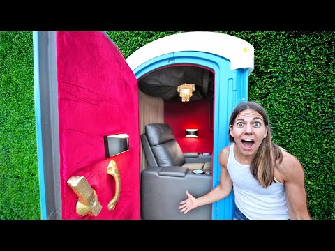 I Turned A Porta-potty To A Movie Theater