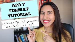 Apa 7Th Edition Tutorial University Of The People Masters Of Education