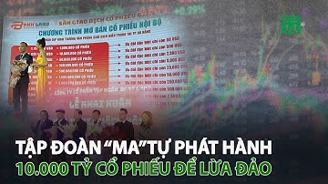 Tập đoàn “ma”tự phát hành 10.000 tỷ cổ phiếu để l.ừ.a đ.ả.o | VTC14