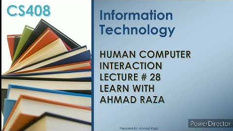 CS408 lecture 28| excise | Navigation| Human Computer Interaction by ahmad Raza in Urdu