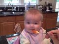 Ava Eating Vegetables For The First Time (Carrots)