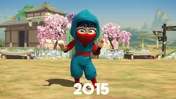 Evolution Of Clumsy Ninja 2012-2020
