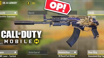 Best KN44 Gunsmith Loadout|| Fast Ads + No Recoil KN44 Class Setup CODM