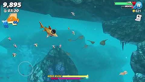 Hungry shark world gameplay part 1 (blacktip reef shark)
