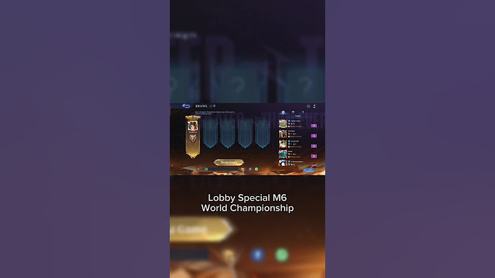 Lobby Special M6 World Championship #mlbb #m6 #short