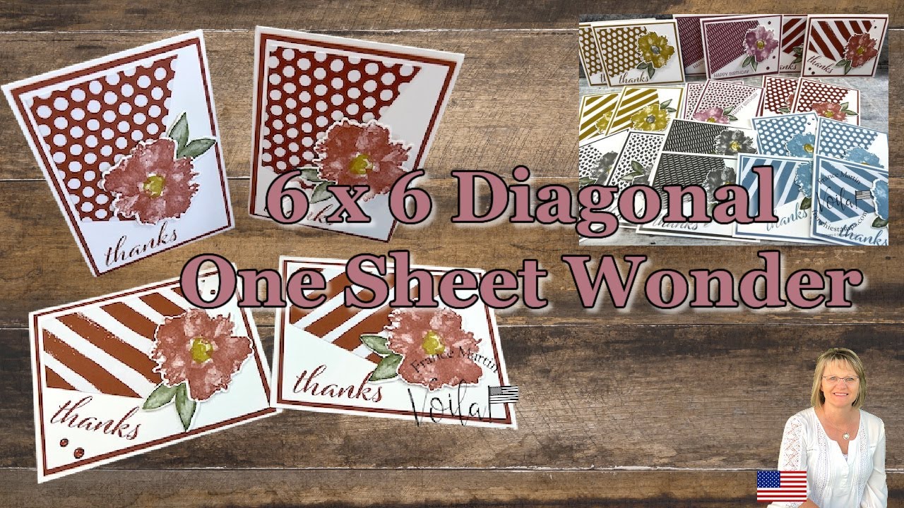 6 x 6 Diagonal One Sheet Wonder - YouTube