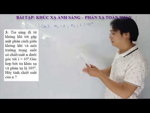 BÀI TẬP Hiện Tượng Khúc xạ ánh sáng và phản xạ toàn phần - Waterpham