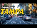 Driving Around Downtown TAMPA - Florida on a Saturday Afternoon