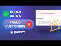 How to Block Fraud Customers in Shopify | Cart Lock | KlinKode
