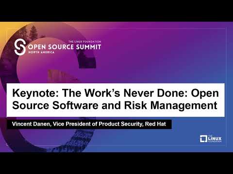 Keynote: The Work’s Never Done: Open Source Software and Risk Management - Vincent Danen Episode cover
