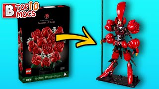 LEGO Rose Bouquet Set Turned Into Warrior Robot! | Top 10 MOCs Of The Week