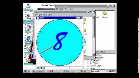 Microsoft Windows NT Version 4.0 Workstation VGA Mode (1996) - Clock Movie