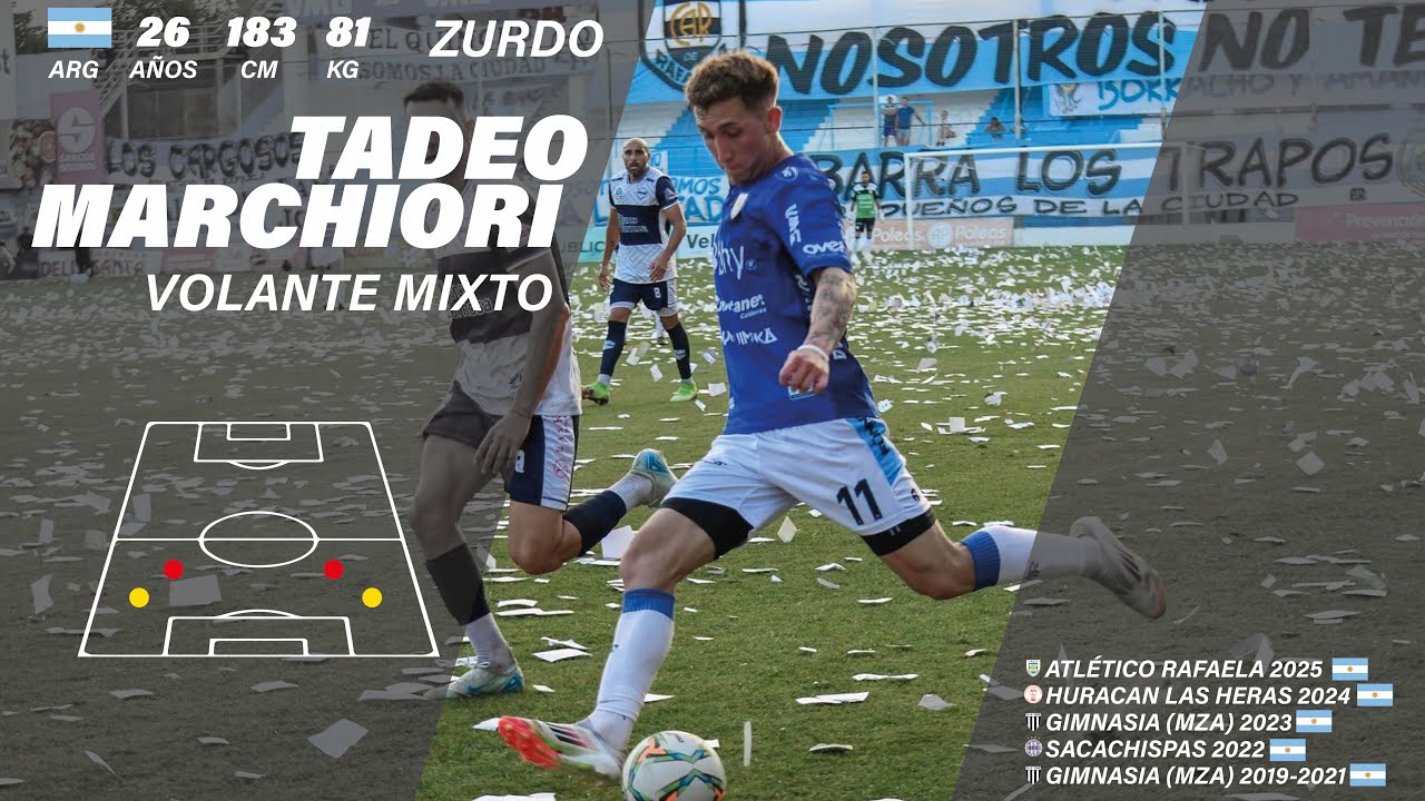 ⏩ Tadeo Marchiori ⚽️🇦🇷 Volante Mixto 