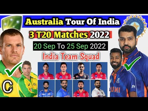 indian team for australia tour 2022