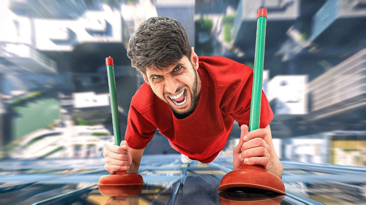 اول شخص يتسلق قصر باور يفوز !!