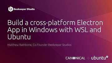 Build a cross-platform Electron App in Windows with WSL and Ubuntu