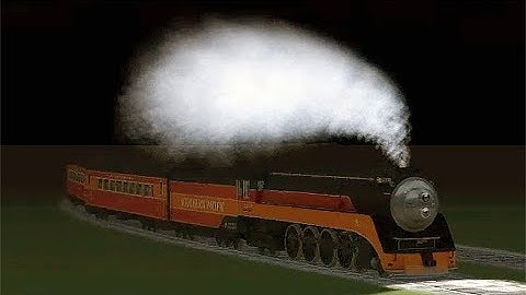 Train Sim - Japan using Southern Pacific 4449 at Night - Simulasi Kereta Api