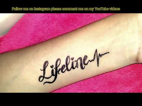 Name tattoo with heart and lifeline ...... - Soul Artz Tattoo | Facebook