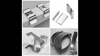 Flat Strip & spring Fixed spring plate U shaped Pipe clamp Flat Snap Keel buckle Forming & Punching