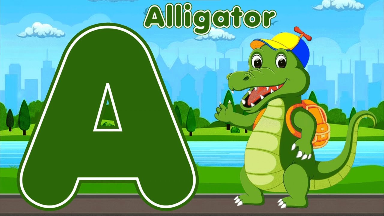 Learn ABC Phonics 🎵 | A is for Alligator 🐊 | Cute Voice Alphabet Song for Kids | ABC Song 