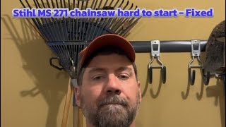 Famous Stihl MS271 chainsaw hard to pull - Fixed Net Worth