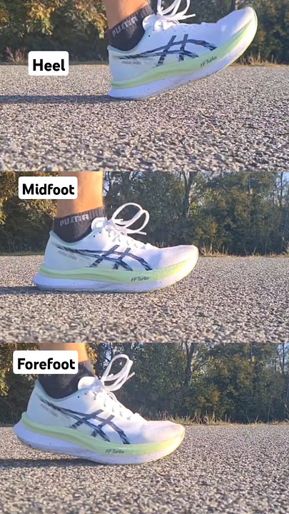ASICS Magic speed 4 footstrike comparison, which type are you? 👟  #running #jogging #runningshoes
