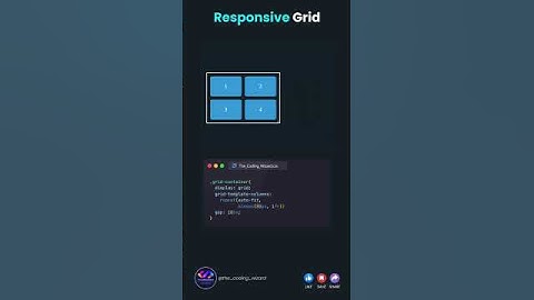 Responsive Layout using Grid in css #html #webdesign #css #webdevelopment