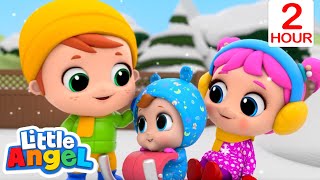 This Is My Winter Song❄️⛄ | Little Angel | Kids Cartoons & Nursery Rhymes | Moonbug Kids