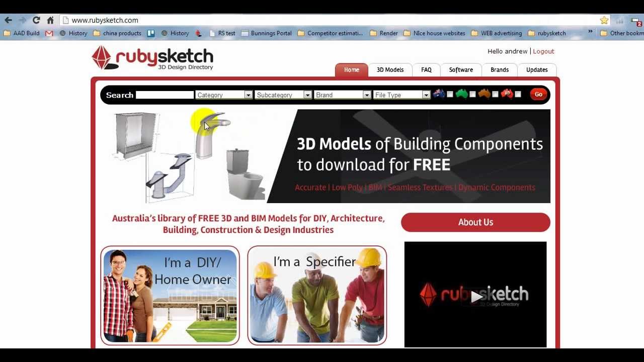 RubySketch is the fastest way to get a 3D BIM components into Revit, Archicad and Sketchup