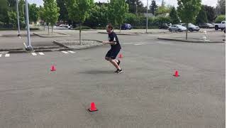 Fwd/rev diagonal 25 yd shuttle