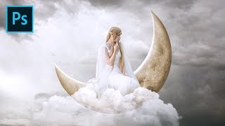 Fantasy Princess Moon Photoshop Manipulation Tutorial screenshot 2