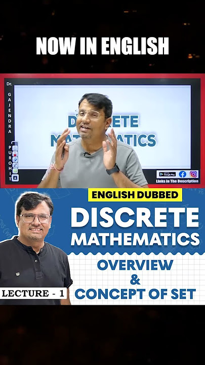 Discrete Mathematics Lecture -1 Available in English!! ✨ #shorts #youtubeshorts #youtube #shortvideo
