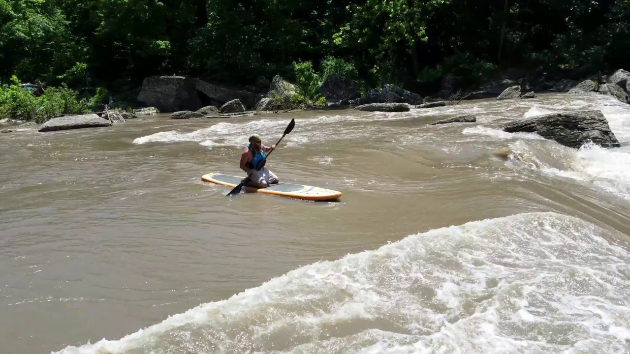 Crazy riverboard dude